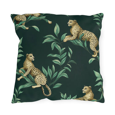 Chilling Leopards Outdoor Throw Pillow
